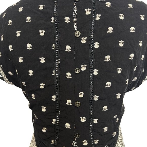 Anthropologie Holding Horses Patterned Women's Dress Top - Size Extra Small - Picture 3 of 8